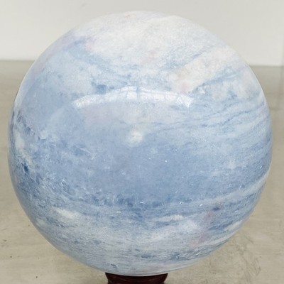 3220G Natural Blue Celestite Crystal Sphere Ball Healing Madagascar