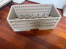 Vollrath HR1FAA Full Stack Dishwasher Rack Beige Stackable for Glassware