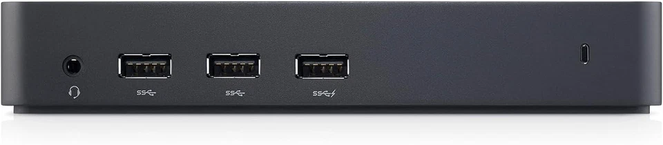 Estación de acoplamiento Dell USB 3.0 Ultra HD/4K triple pantalla (D3100), negra Foto 3 de 4