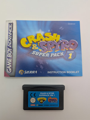 Crash and Spyro Super Pack Vol 1 Nintendo Game Boy Advance GBA Sehr Gut