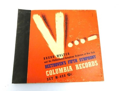 Beethoven Fifth Symphony in C Minor 78 RPM 4Disc Set Columbia