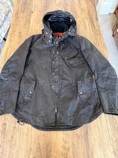 Barbour TOKITO Giacca Camicia Moto, Cappotto, Uomo, Taglia Media, Nero, Cappuccio