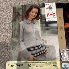 FREE POSTAGE UK Vintage Knitting Patterns for Men’s and Women Sweaters Cardigans