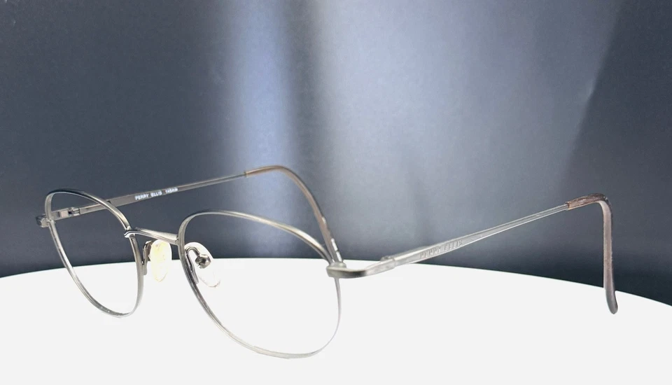 VTG PERRY ELLIS PE-173 2 Gunmetal Brown Round Full Rim Eyeglasses FRAMES ONLY - Image 4 of 4