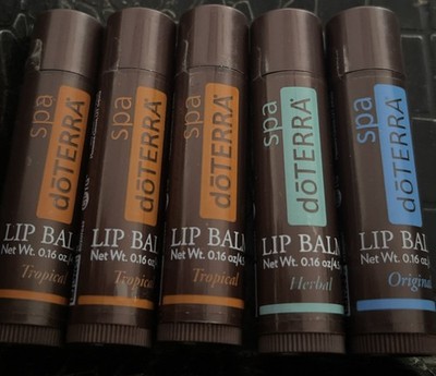 doTERRA Spa Lip Balm Variety 5 Pack 0.15 oz 4.5 g Brand New Sealed