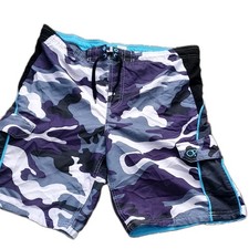 Mens XL Ocean Pacific OP Camo Camo Swim Trunks Board Shorts XL 14/16