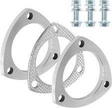 Exhaust Flange Connection Kit Stainless Steel, 3 Bolt 3.5 inch/89mm Exhaust F