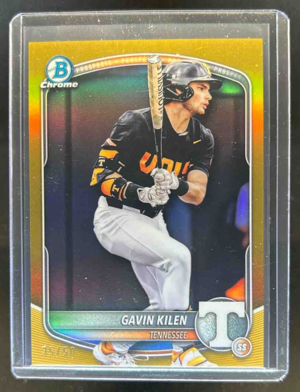 2025 Bowman Draft Gavin Kilen Chrome College Variation Gold Refractor #/50