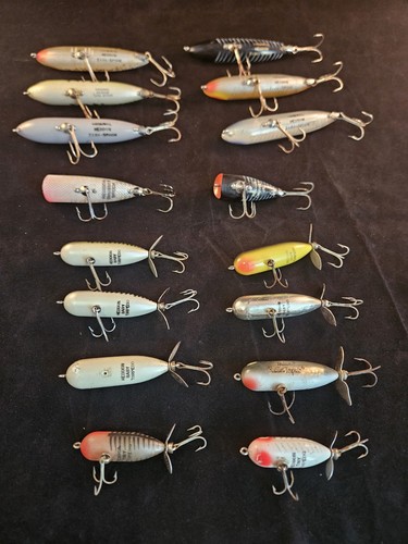 Tacklebox Full of 16 Vintage Heddon Topwater Fishing Lures - Picture 8 of 13