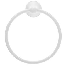 Brass Hanging Towel Ring White Bathroom Rack Accessory