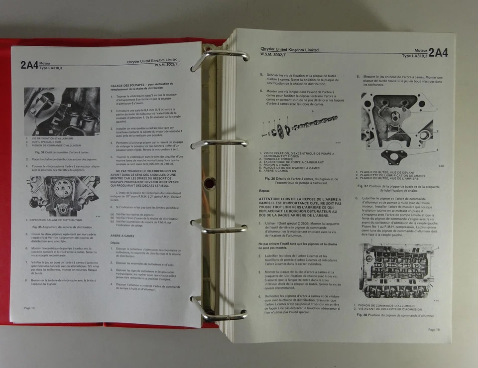 Manual De Taller Chrysler Dodge Camión Serie 100 Motor LA 318.3 Fecha 06/1977 - Imagen 4 de 4