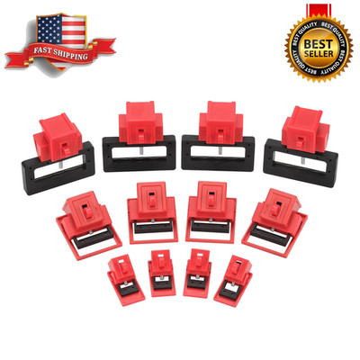 12PCS Circuit Breaker Lockout Kit OSHA LOTO Clamp-On Safety Locks