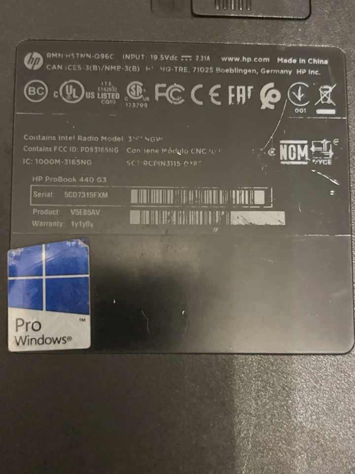 hp ProBook 440 G3, i3 Als Ersatzteil (Display defekt, gebrochen - Bild 2 von 4