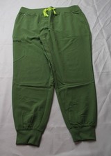 FIGS Women's Petite Zamora Jogger Six Pocket Scrub Pants MS7 Green Size XL
