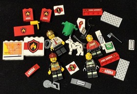 Lego Fire Station Set# 60004 USED Incomplete Town City (95% Complete)