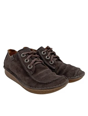 CLARKS Schnürschuhe Damen Halbschuhe Gr. DE 39 braun Casual-Look - Bild 1 von 4