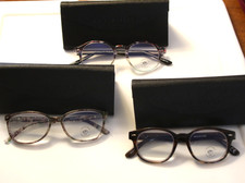 NEW LOT OF 3 PAIR PRIVE REVAUX BLUE LIGHT READING GLASSES 3.5 POWER WITH CASES