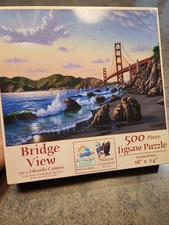 NEW Jigsaw Puzzle San Francisco Golden Gate Bridge SunsOut 500 Piece 18 x 24