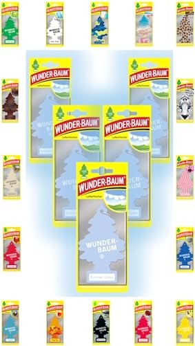 Wunder-Baum Profumo per auto, profumo, 5 pezzi + penna light-tribe (r5z)