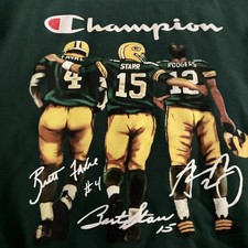 Vintage Green Bay Packers Champion Sweatshirt Size 3XL Favre Starr Rodgers RARE 