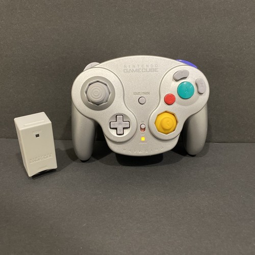 Nintendo GameCube Wavebird Platinum Silver Wireless Controller Receiver DOL-004