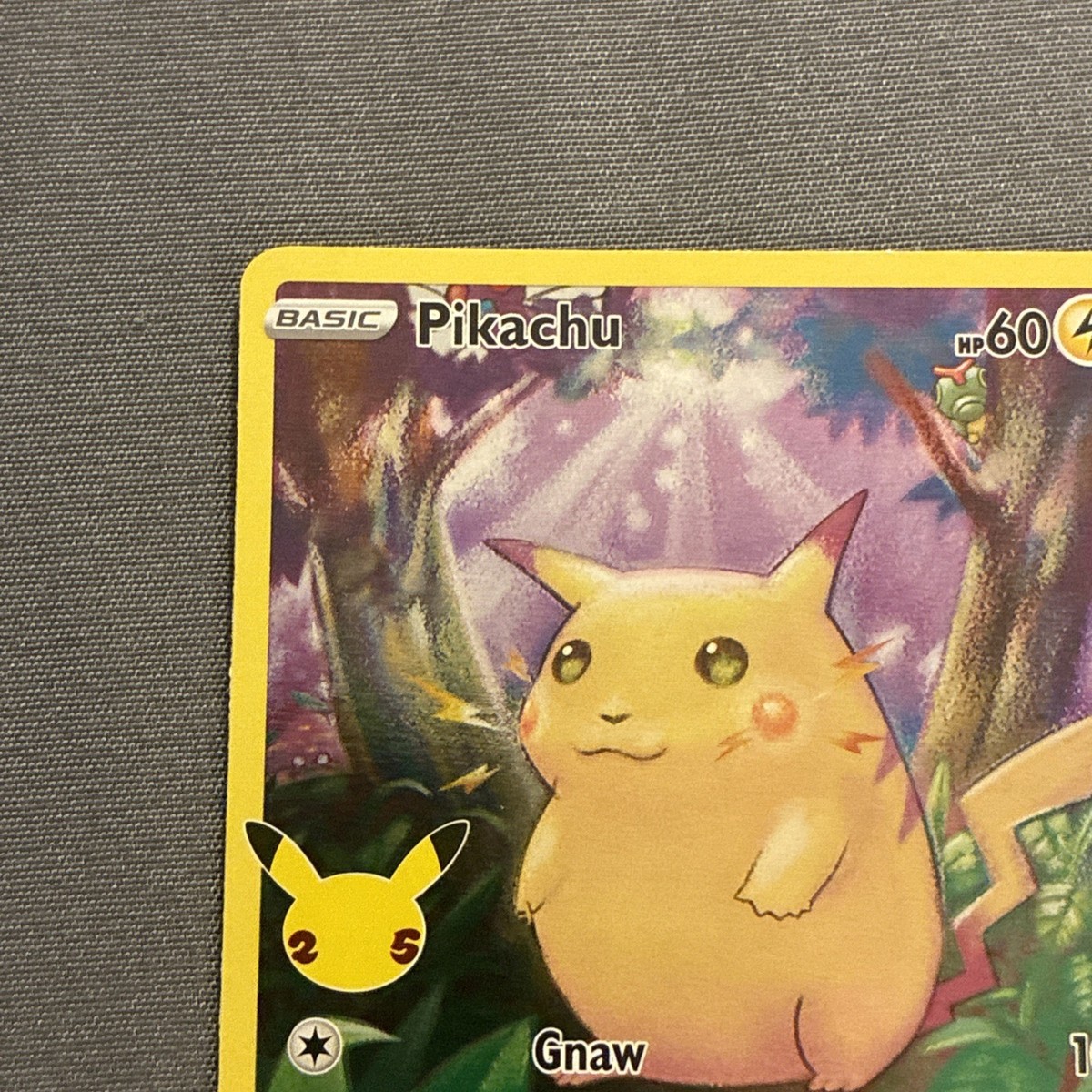 Pokémon Pikachu TCG Holo Rare Card 2021 Celebrations Series 5/25