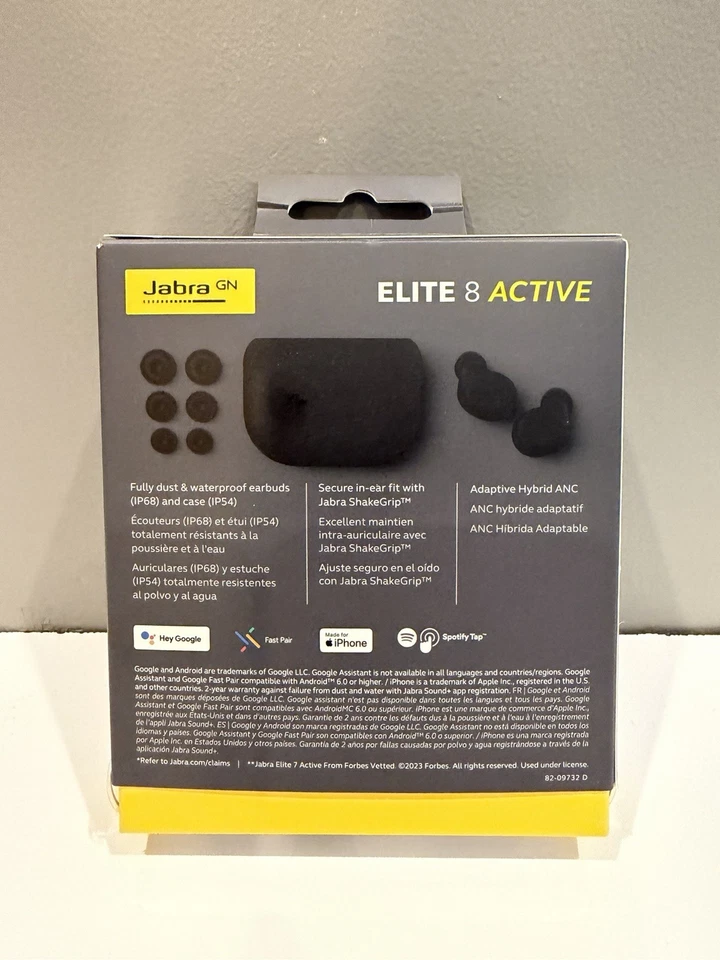 Jabra Elite 8 Active Wireless In-Ear Headphones (Black) IP68 Water Resistance. - Image 3 of 4