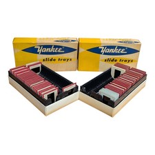 Lot of 4 YANKEE Standard Slide Trays For Viewflex  TDC With 80 Vintage Slides