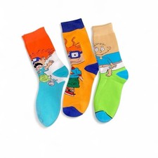 Rugrats Multi Color 3 Pack Socks