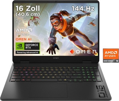 HP OMEN 16 Gaming-Notebook 16-ap0286ng 16,1Zoll RTX5060 Ryzen 9 1TB SSD B-WARE