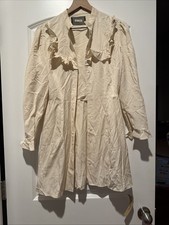 Reformation Cream Dress With Ruffle Accents Size 4