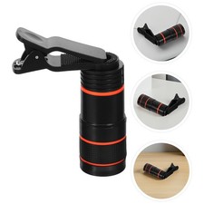 Black 8X Monocular Lens for Cell Phone Enhancing Mobile Phone Camera Imaging