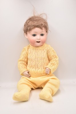 Antike Heubach Koppelsdorf 267 Biskuitkopf Deutsche Puppe 45 cm Sammlerstück
