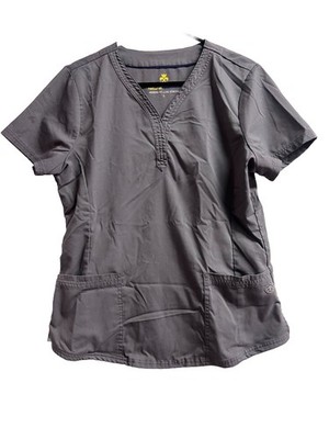 Natural uniforms modern fit luxe stretch Scrubs Solid w/pockets V Neck EUC