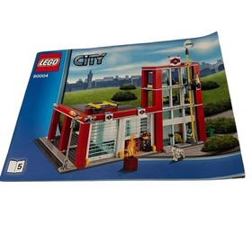 LEGO City 60004 Fire Station Instructions 1-2-3-4-5 Complete Lot - MANUALS ONLY