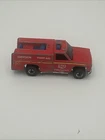 Vintage Hot Wheels Black Wall  Emergency Unit 50 Red Fire Truck 1974 Hong Kong