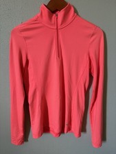 Women  s Nike Dri-Fit Victory UV Lightweight Half-Zip Pullover  Pink Size Small
