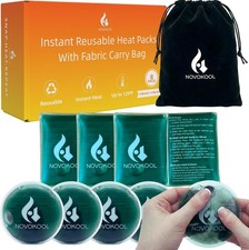 Reusable Heat Packs-8 Instant Heat Packs Click Activated-Pads On The Go