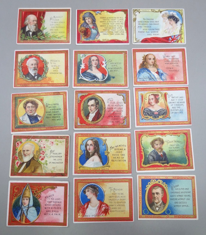 15 pc Mogul Cigarettes Toast Series Vintage Cards