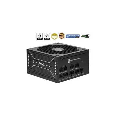 MSI MAG A750GLS PCIE5 Fully Modular Compact Gaming 750W Power Supply for 80 P...
