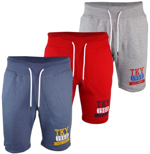 Mens Tokyo Laundry Gym Fleece Jogger Shorts Elasticated waist Running S-XXL