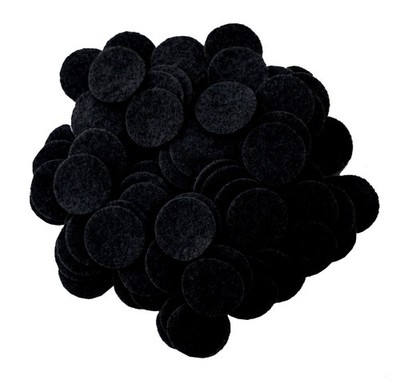 Playfully Ever After Black Craft Felt Circles (3/4 3/4 Inch - 150pc, black