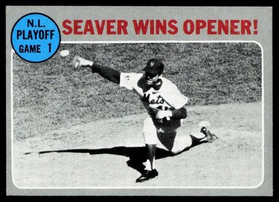 N.L Playoff Game 1 - Seaver Wins Opener! 1970 Topps #195