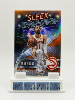 Trae Young Orange Refractor /25 2025-26 Topps Chrome #SF-20 Sleek Finishers