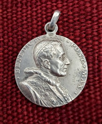 900 Silber Anhänger, Papst, Vatikan, Maria