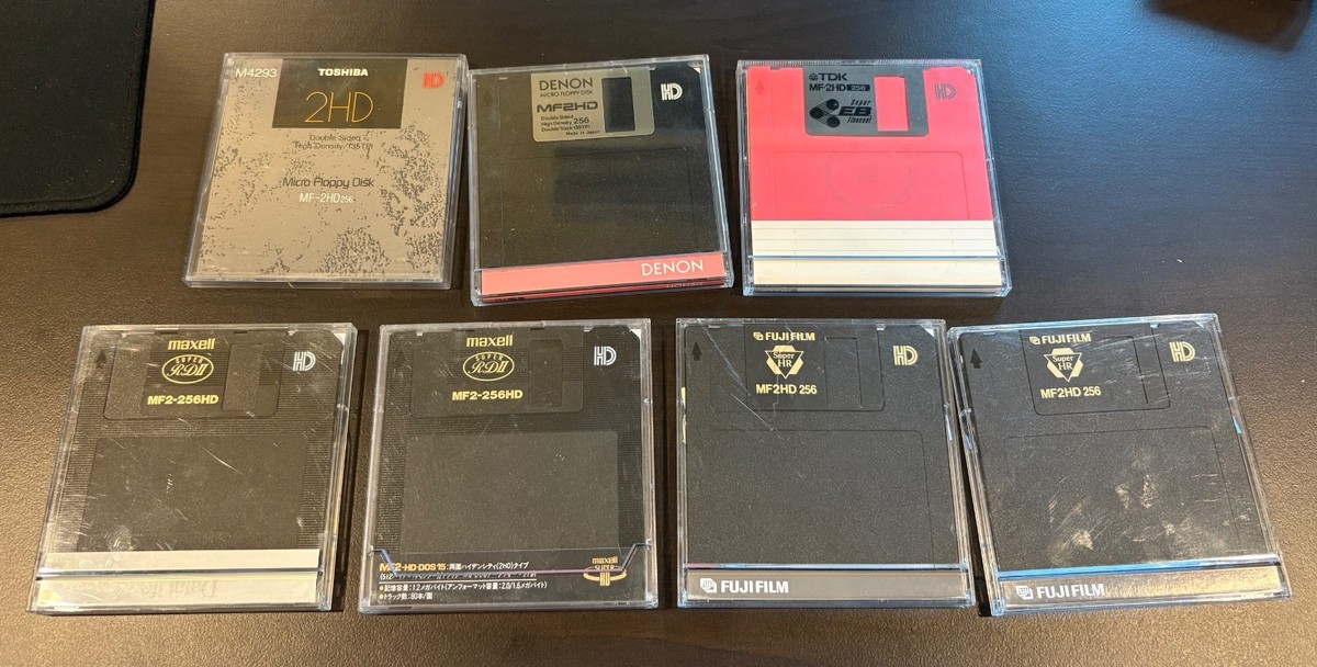MF-2HD 256 MICRO FLOPPY DISK Diskettes New Never Used, Individual