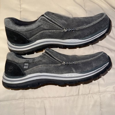 Skechers Shoes Men Size 10Relaxed Fit Expected Avillo Slip On Boat Gray SN 64109