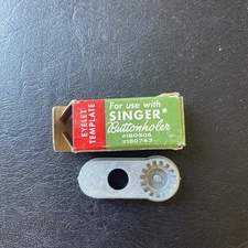Vintage Singer Eyelet Template # 161231 for Singer Buttonholer In A Decent Box