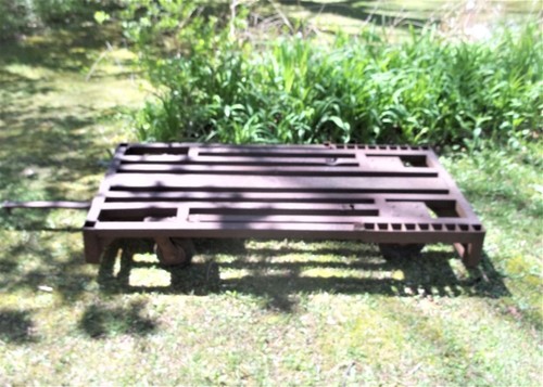 Vintage ENGINE TEST STAND- 56" DOLLY -Flathead-Chevy-Hemi-Ford FE- Y blk.-Olds