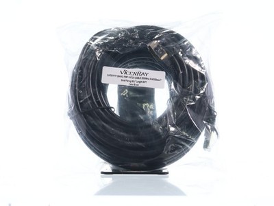 LOT OF 2 VICENRAY CAT8 FFTP 26AWG PIMF Patch Cable 2000MHz T 50FT Gold plated